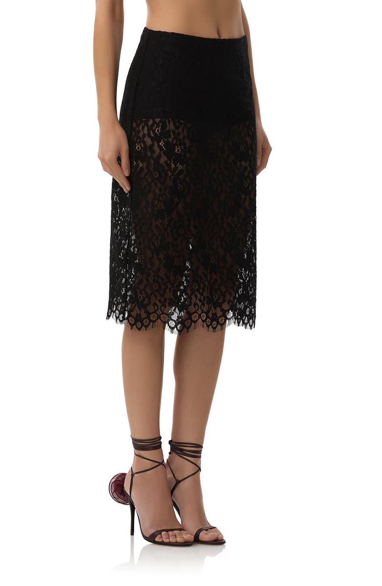 AFRM Arista Lace Midi Skirt, Alternate, color,