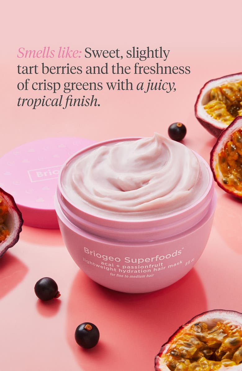 Briogeo Acai + Passionfruit Lightweight Hydration Hair Mask, Alternate, color, 