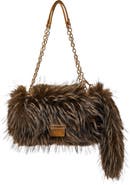 AZALEA WANG Tailspin Faux Fur Handbag