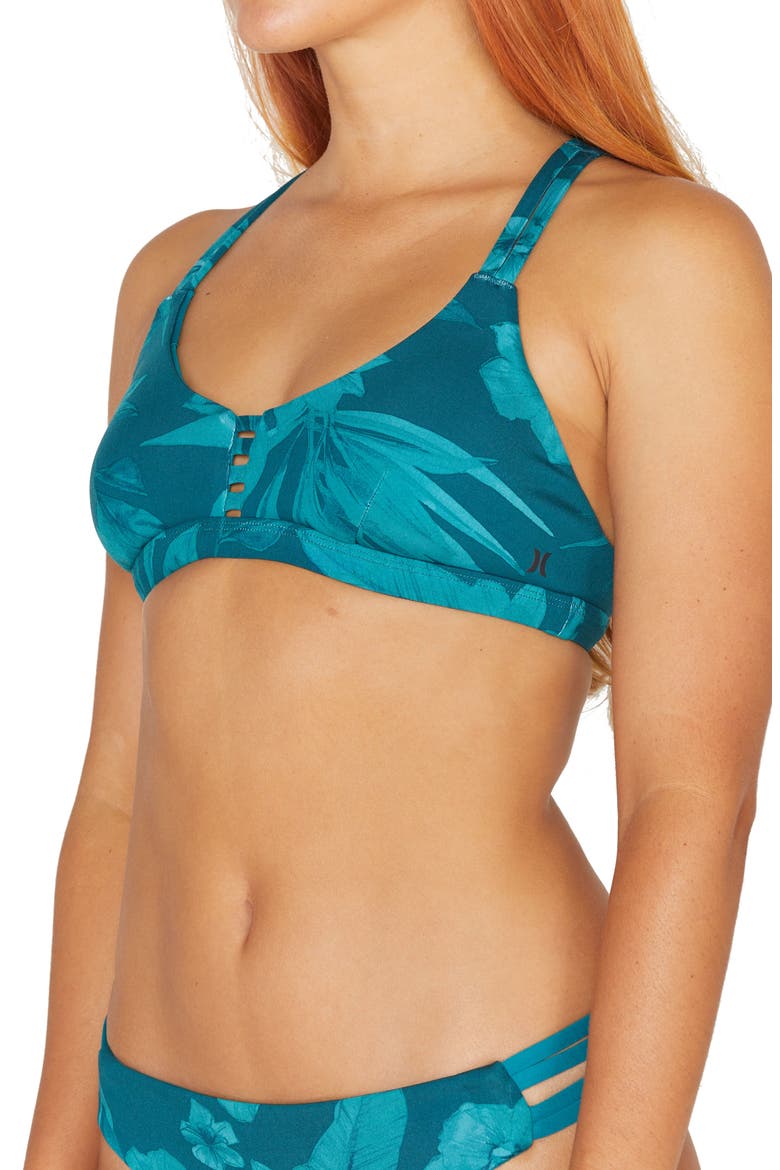 Max Hawaii Shadow Scoop Neck Bikini Top, Alternate, color, MONTEREY BAY MULTI
