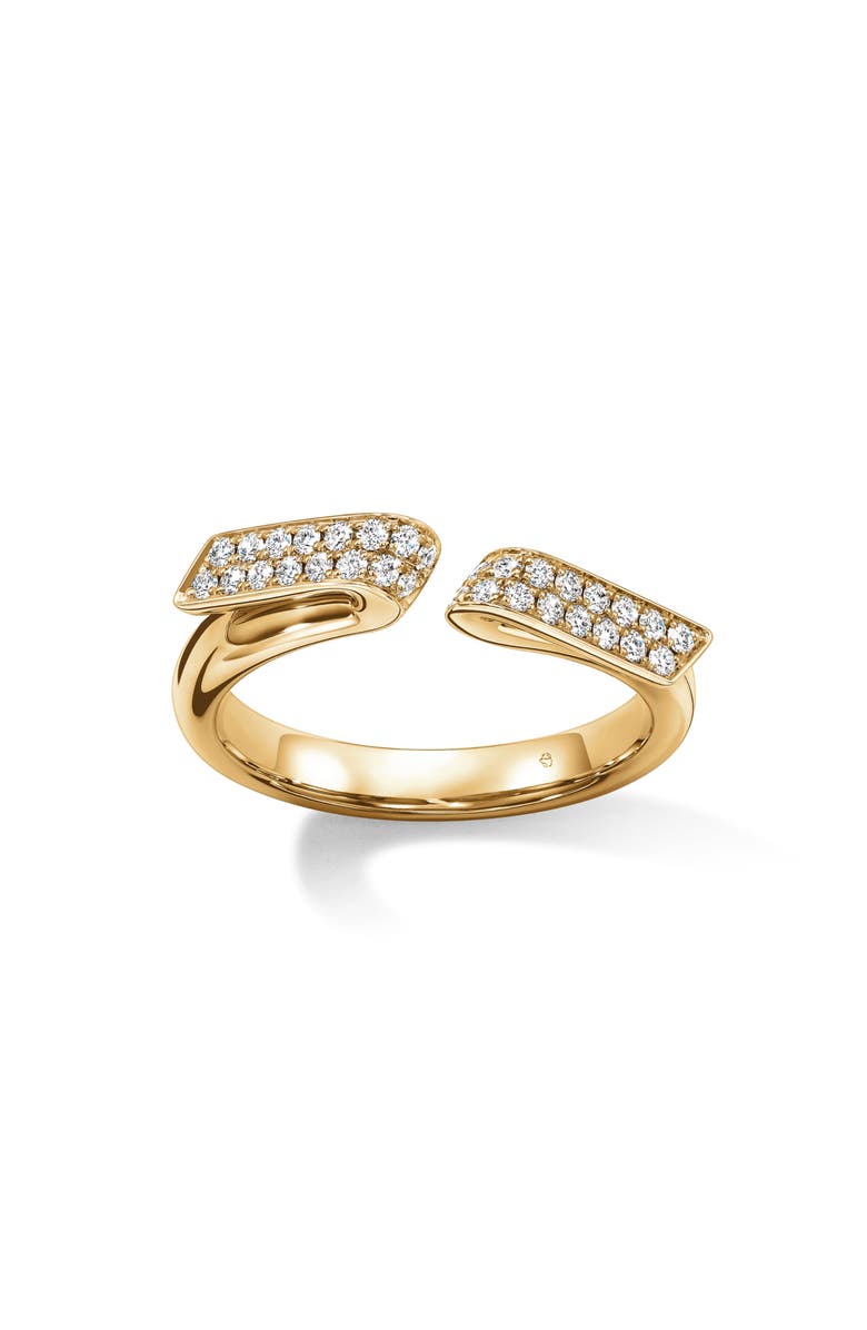 HEARTS ON FIRE INSIDE/OUT 18K Gold Diamond Flip Open Ring, 0.15ct., Alternate, color, Yellow Gold