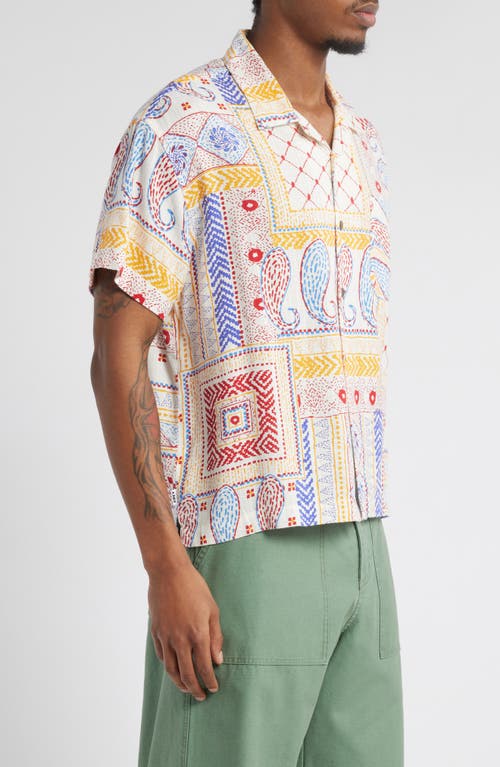 Obey Archie Short Sleeve Button-up Shirt In Multi