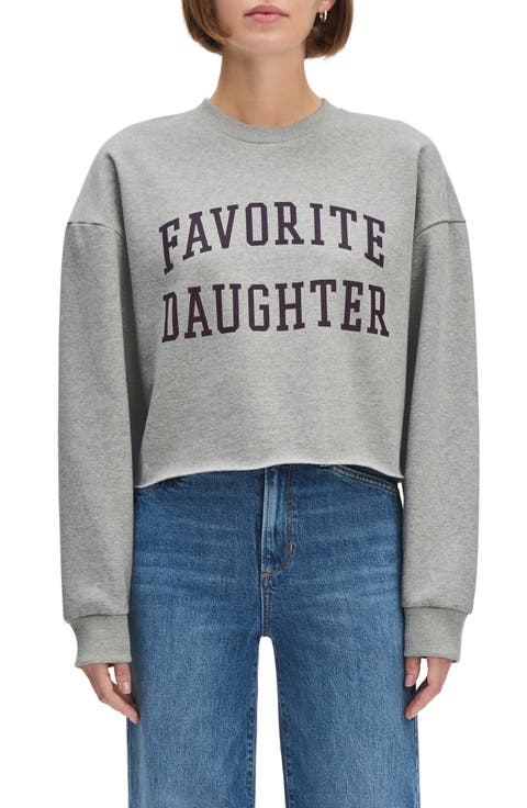 Cropped Collegiate Sweatshirt