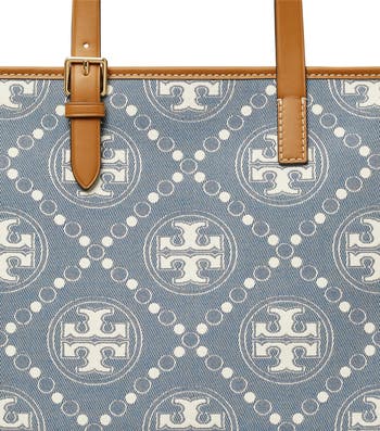 Tory Burch Small T Monogram Denim Tote | Nordstrom
