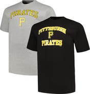 PROFILE Men's Profile Black/Heather Gray Pittsburgh Pirates Big & Tall T-Shirt Combo Pack