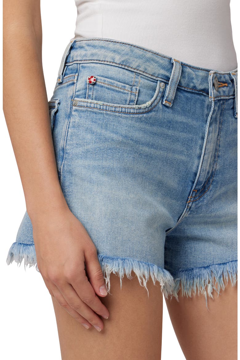 Jeans Croxley High Waist Distressed Denim Cutoff Shorts, Alternate, color, MOTION