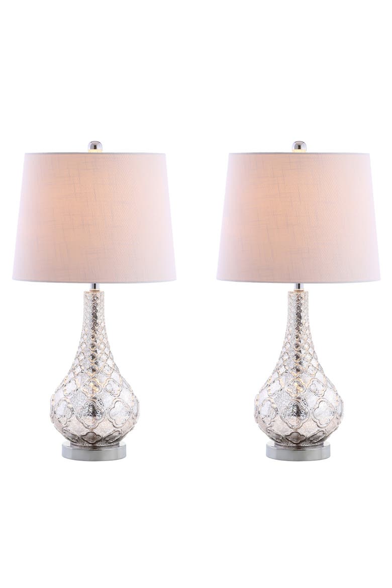 Darren 25.5" Glass LED Table Lamp, Mercury Silver, Alternate, color, Mercury Silver