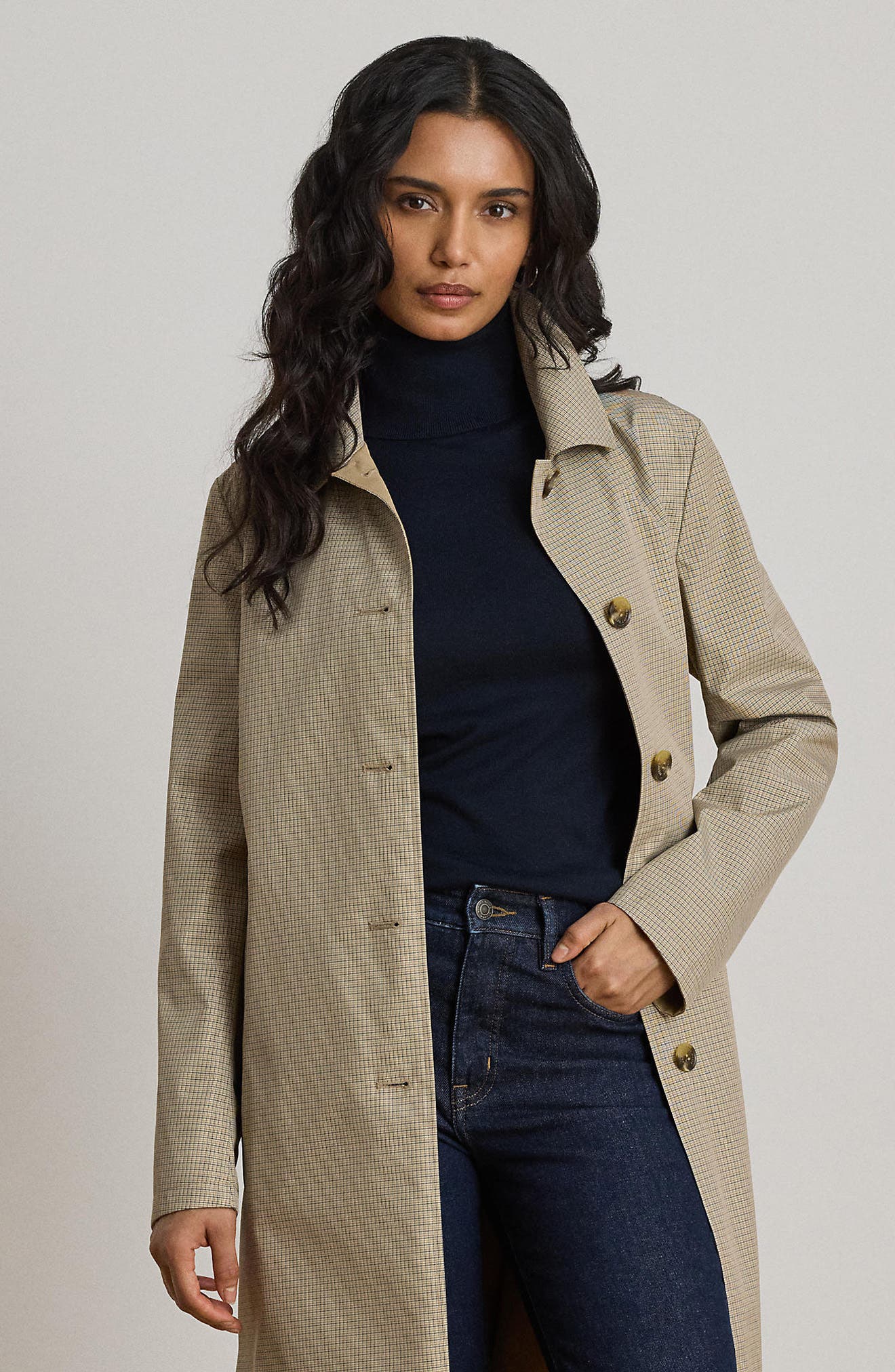 Reversible Balmacaan Raincoat (Women) | Nordstrom