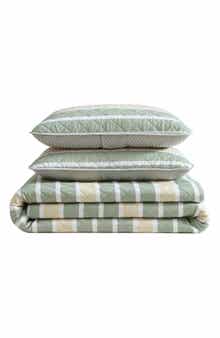 Nautica Varadero Stripe Reversible Cotton Quilt & Sham Set