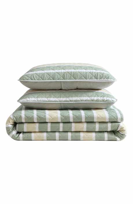 Nautica Varadero Stripe Reversible Cotton Quilt & Sham Set