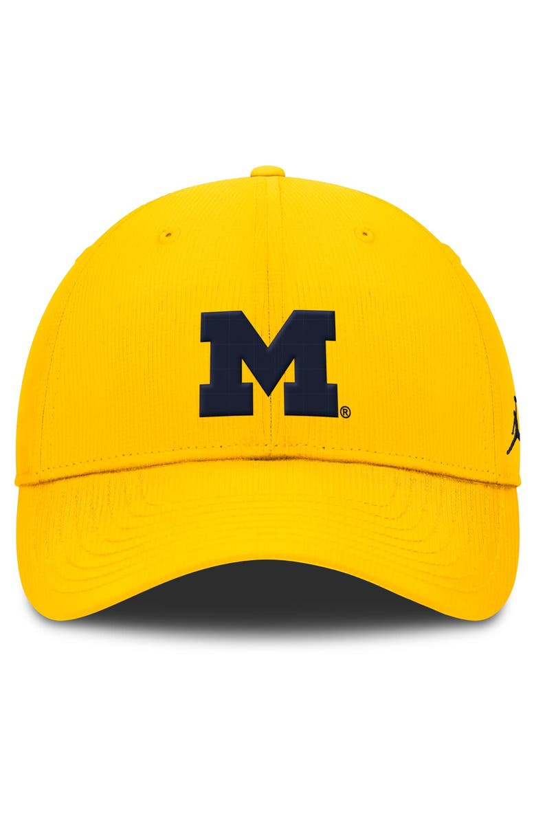Jordan Brand Men's Jordan Brand Maize Michigan Wolverines Club Performance Adjustable Hat, Alternate, color, 