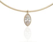 Ettika Marquise Glass Pendant Collar Necklace