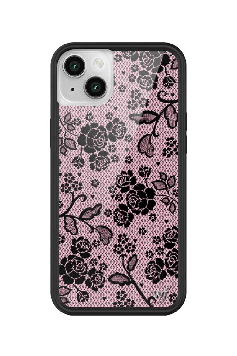 Lace Lover iPhone Case, Alternate, color, Pink