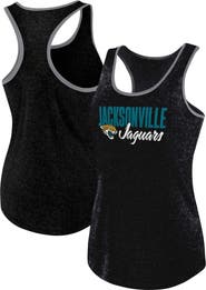 FANATICS Women's Fanatics Branded Heather Black Jacksonville Jaguars Plus Size Fuel Tank Top
