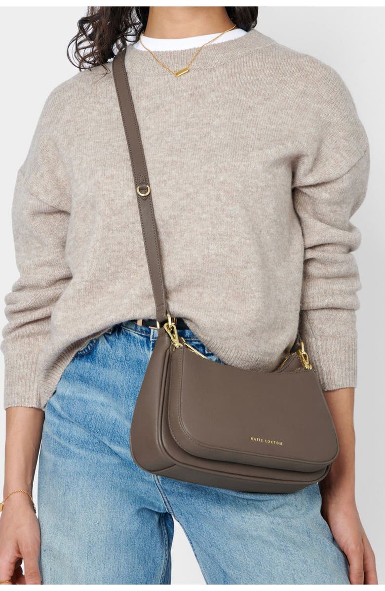 Katie Loxton Aria Scoop Crossbody Bag, Alternate, color, Mink