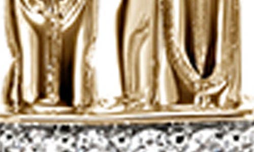 John Hardy Spear Diamond Hoop Earrings In Gold