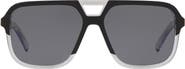 Dolce&Gabbana 58mm Polarized Square Sunglasses