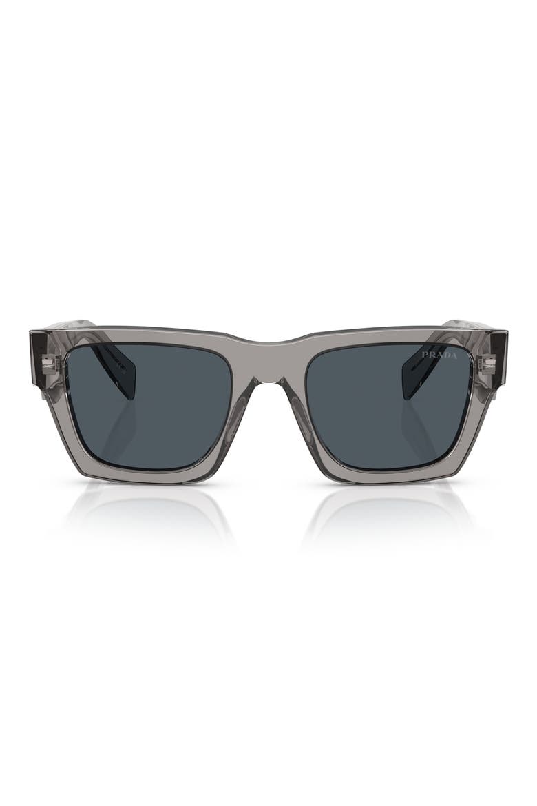 50mm Pillow Sunglasses, Main, color, DARK GREY