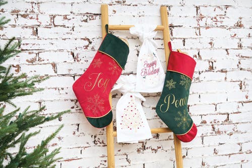 C & F Home C&f Home Peace Snowflake Stocking In Green