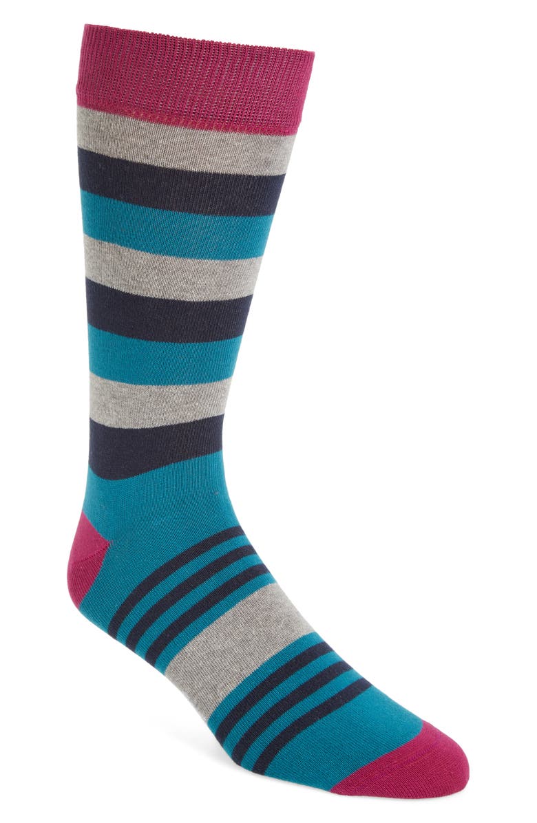 Ted Baker London Stripe Socks, Main, color, 