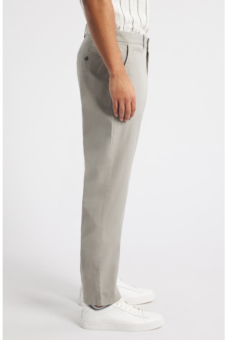 Slim Straight Stretch Cotton Twill Chinos, Alternate, color, GREY EARL