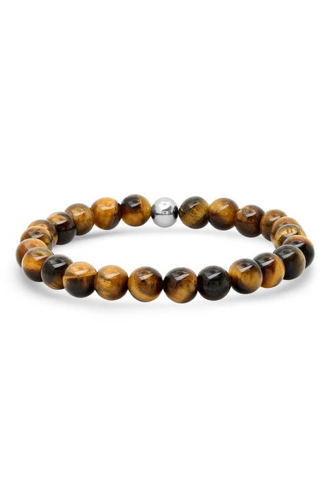 Men's Tiger's Eye Stretch Bracelet