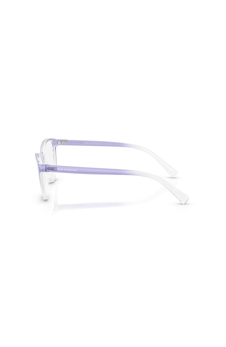 Armani Exchange 53mm Rectangle optical glasses, Alternate, color, Violet