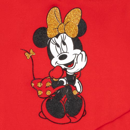 Disney Minnie Mouse Hoodie & Leggings Set In Red