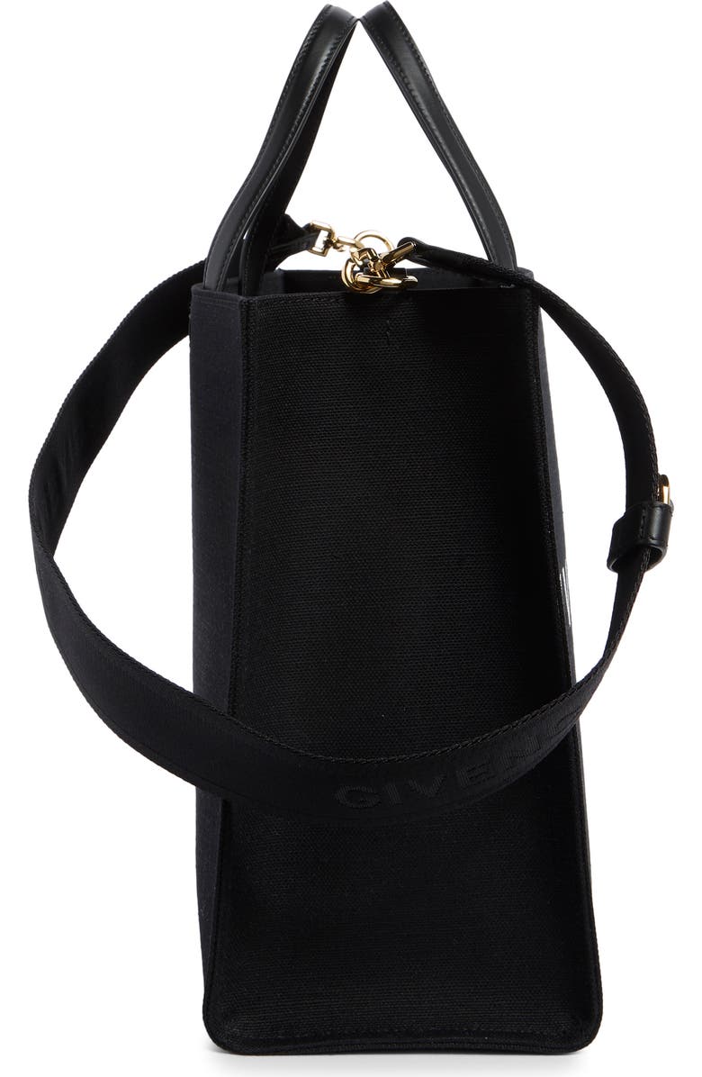 Givenchy Logo Print Medium Tote Shoulder Bag, Alternate, color, Black
