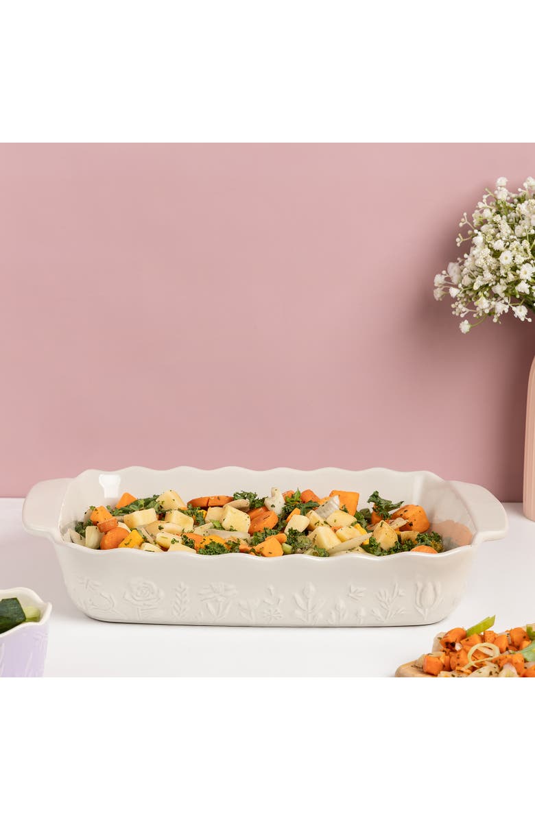 MASON CASH In The Meadow Large Rectangular Baker, Alternate, color, Cream