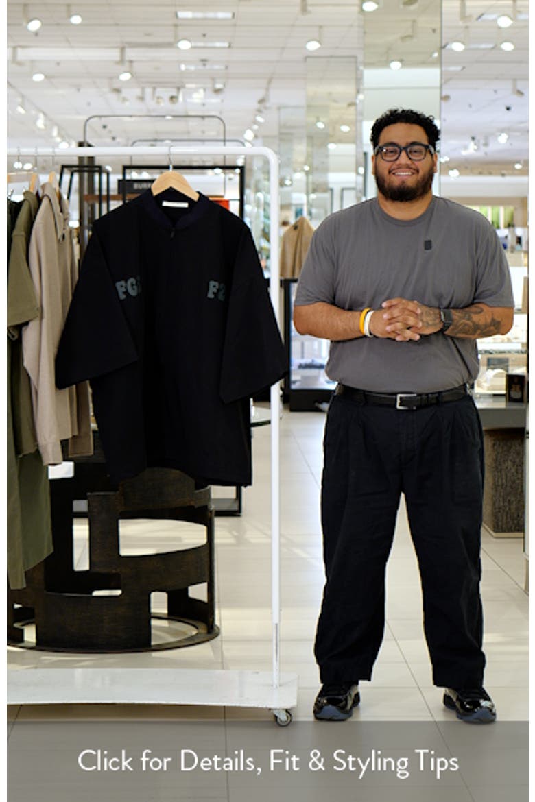 Half Zip Drawstring Hem Baseball Jacket video
