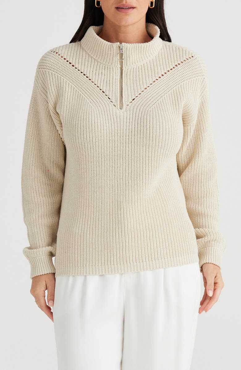 Brave+True Marden Quarter Zip Sweater, Main, color,