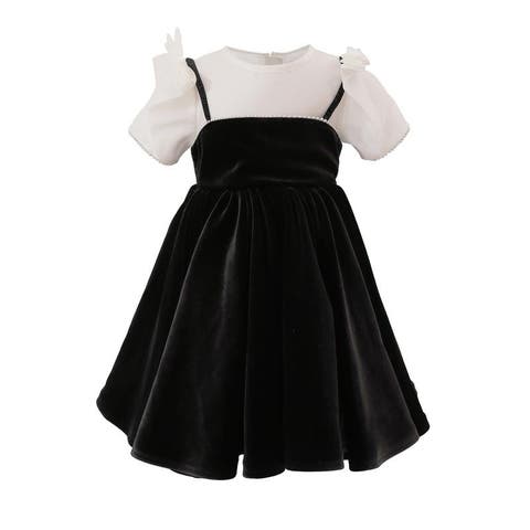 Yasmine Velvet Bow Dress