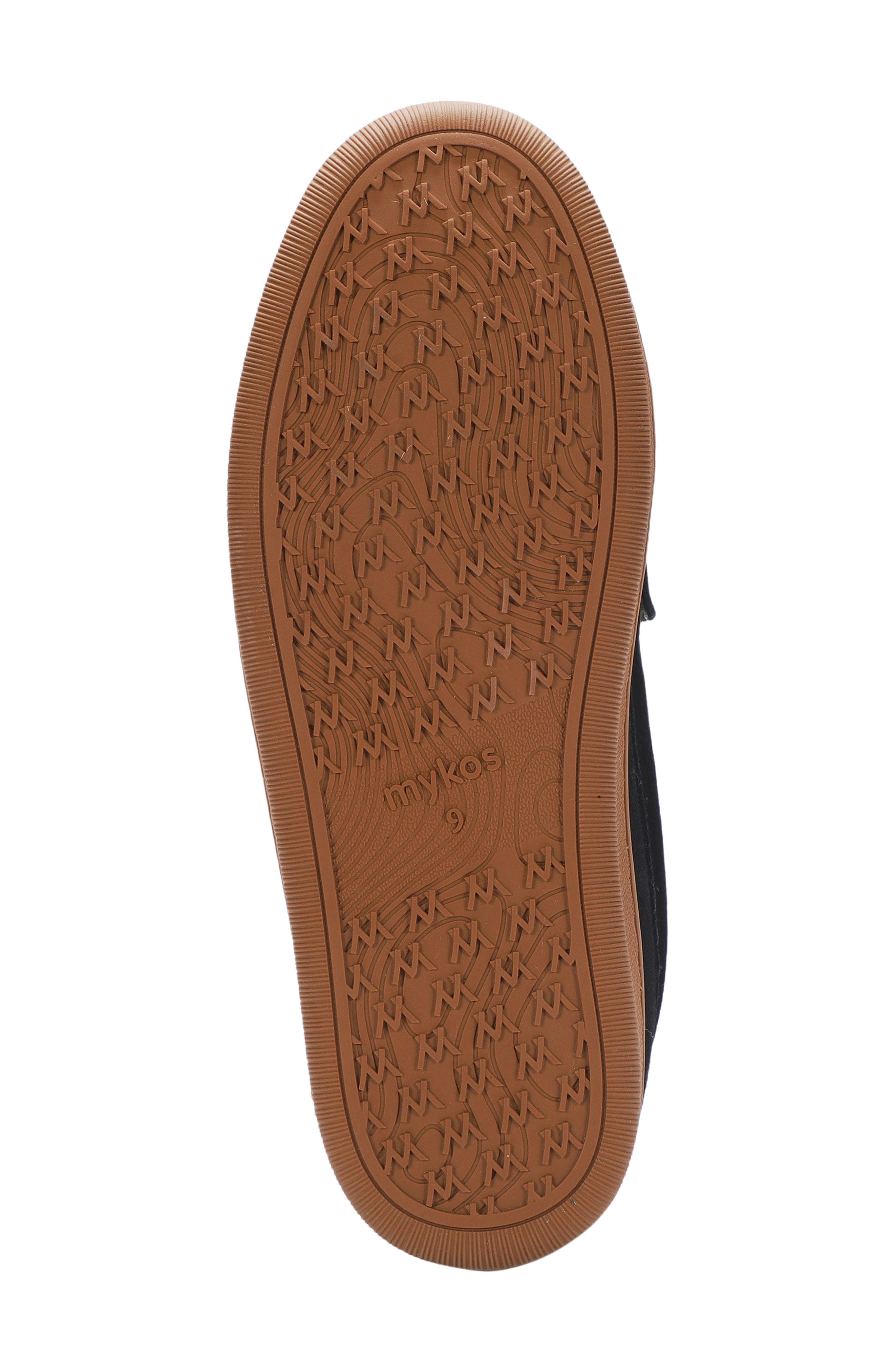 Mykos Harrison Faux Shearling Lined Moc Slipper, Alternate, color, Black/ Brown