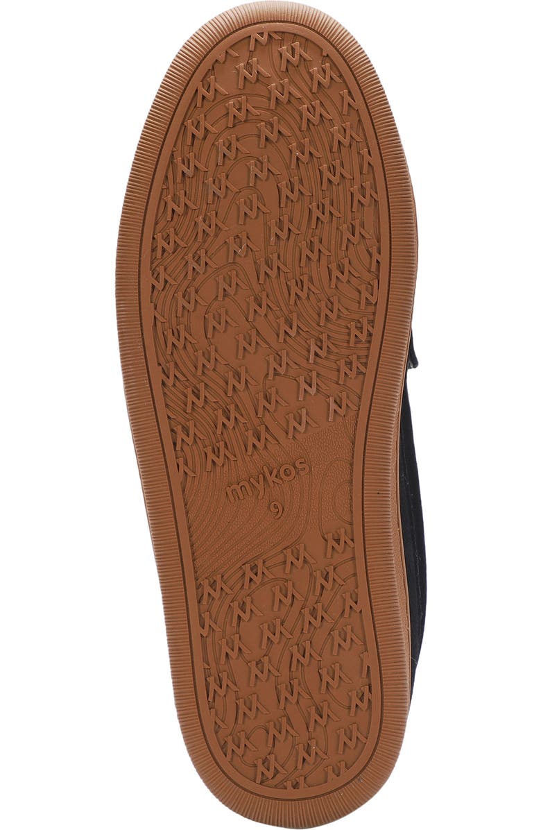 Mykos Harrison Faux Shearling Lined Moc Slipper, Alternate, color, Black/ Brown