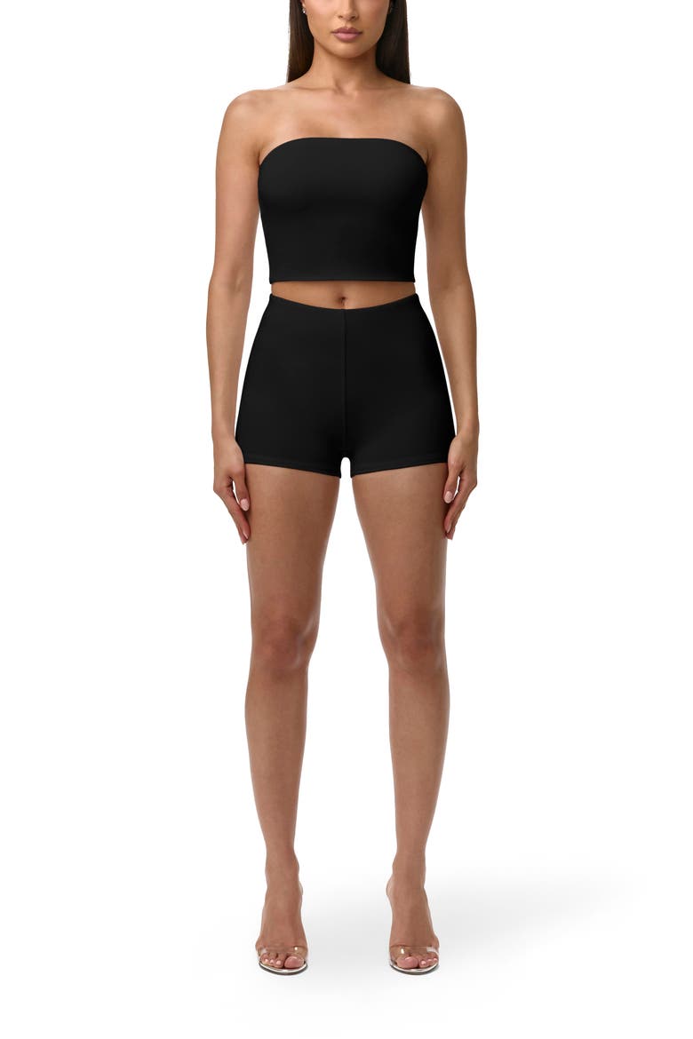 Smooth Sculpt Shorts, Alternate, color, BLACK