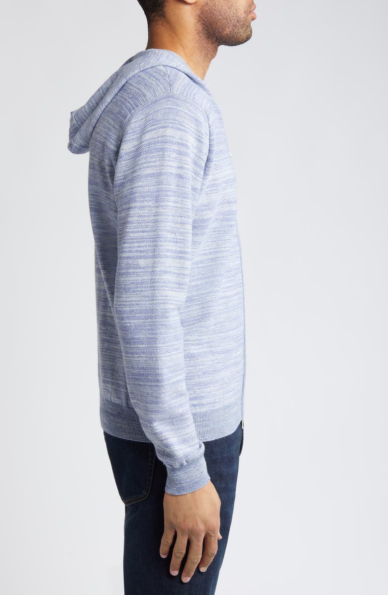 Peter Millar Crown Crafted Ravello Merino Wool Blend Zip Hoodie, Alternate, color,