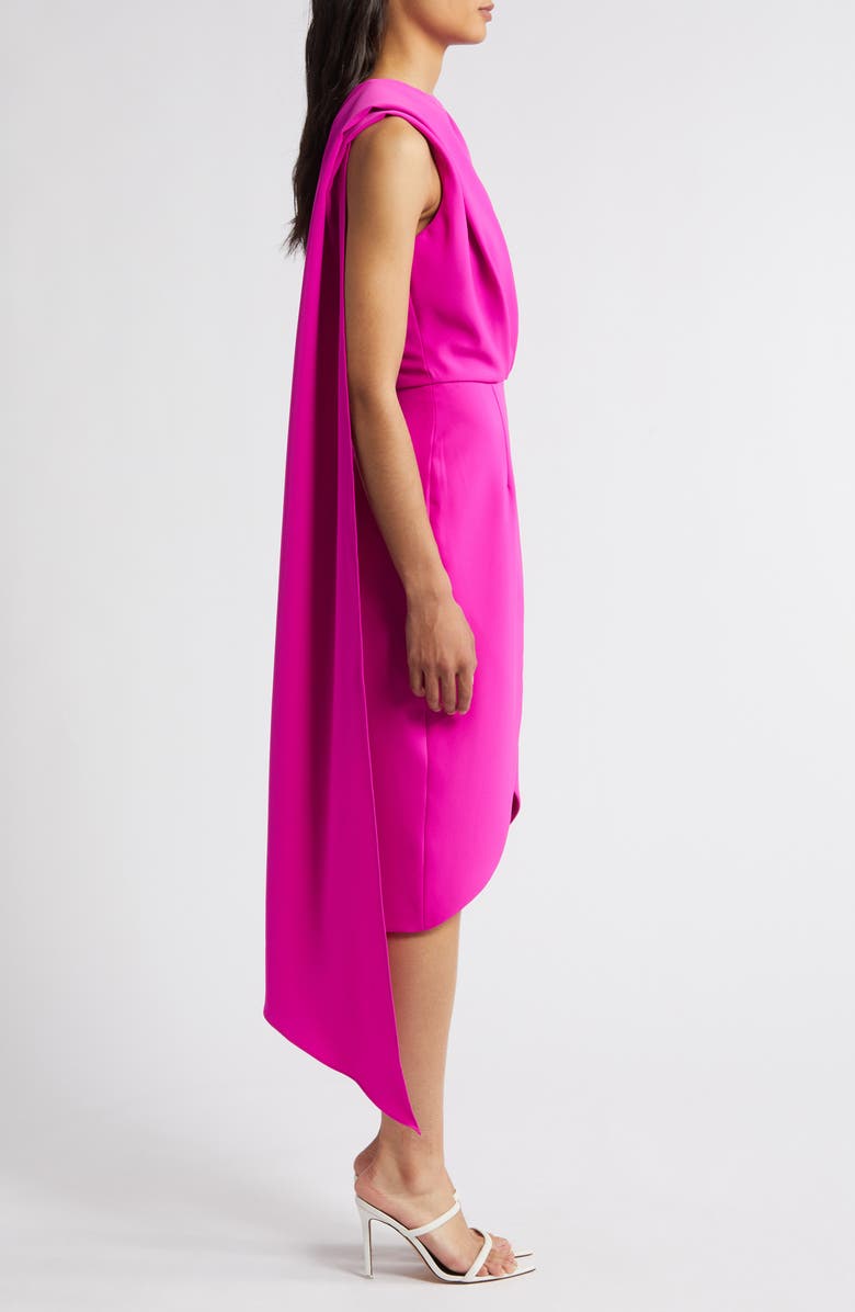 Black Halo Janella Side Drape Sheath Dress, Alternate, color,