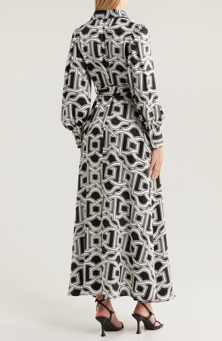 Love By Design Rebel Twill Maxi Dress, Alternate, color, Framed Geo