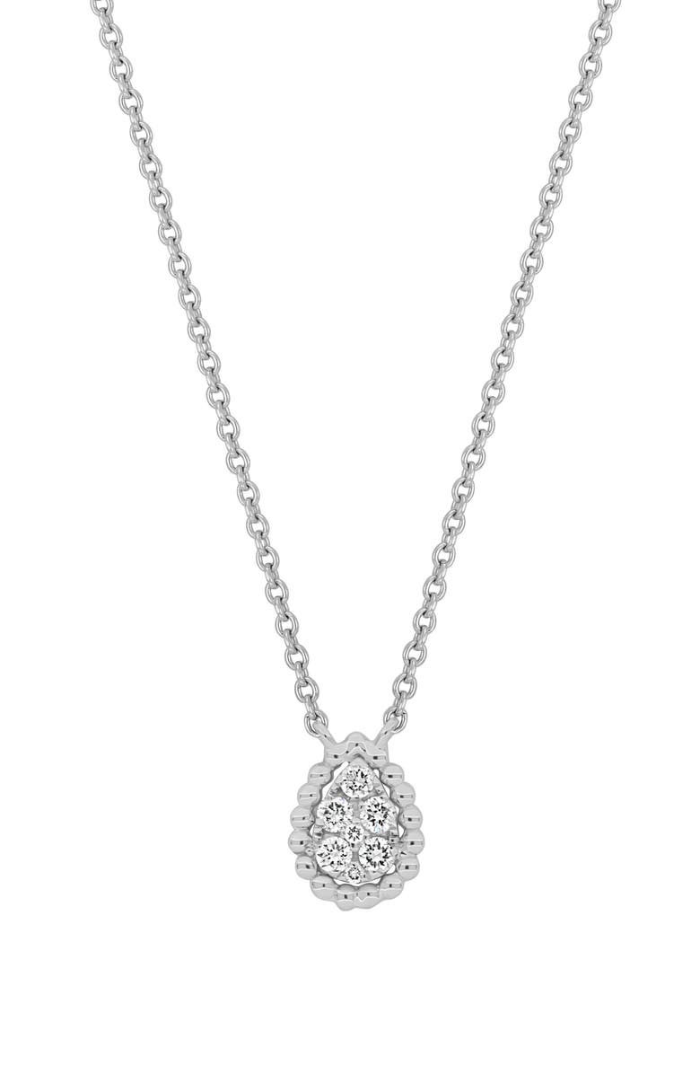 Bony Levy 18K Gold Pavé Diamond Pendant Necklace - 0.08ct., Main, color, 18K White Gold