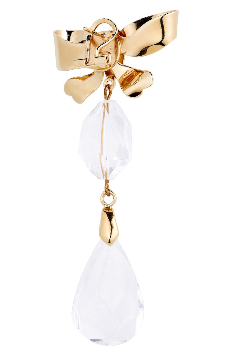 Carolina Herrera Bow Crystal Drop Earrings, Alternate, color,