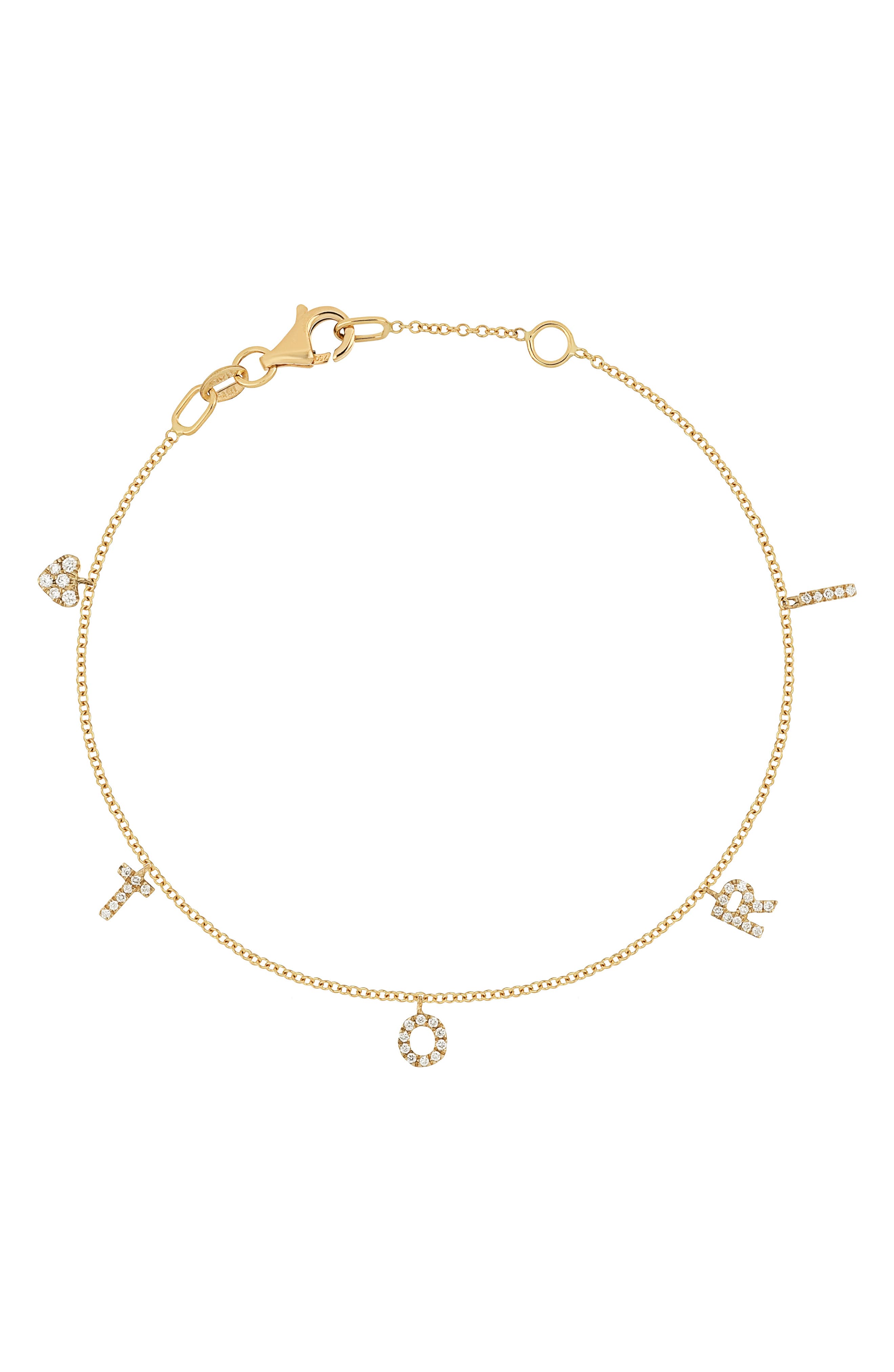 18K YELLOW GOLD - 5 CHARMS