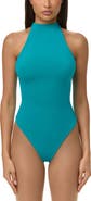 Naked Wardrobe Funnel Neck Racerback Bodysuit