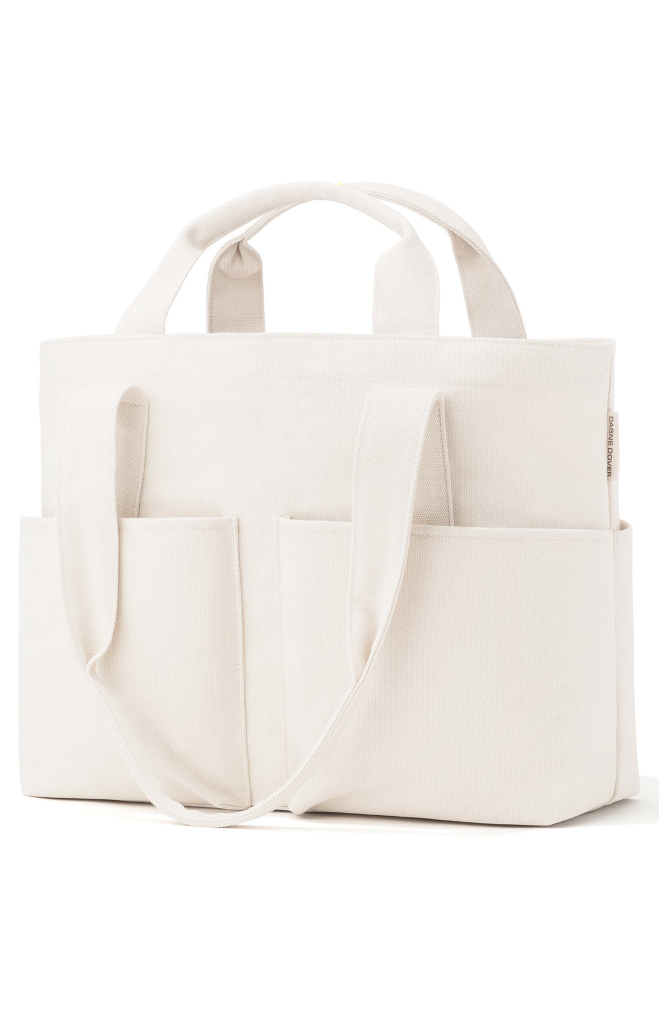 Small Vida Organic Cotton Tote, Alternate, color, NATURAL