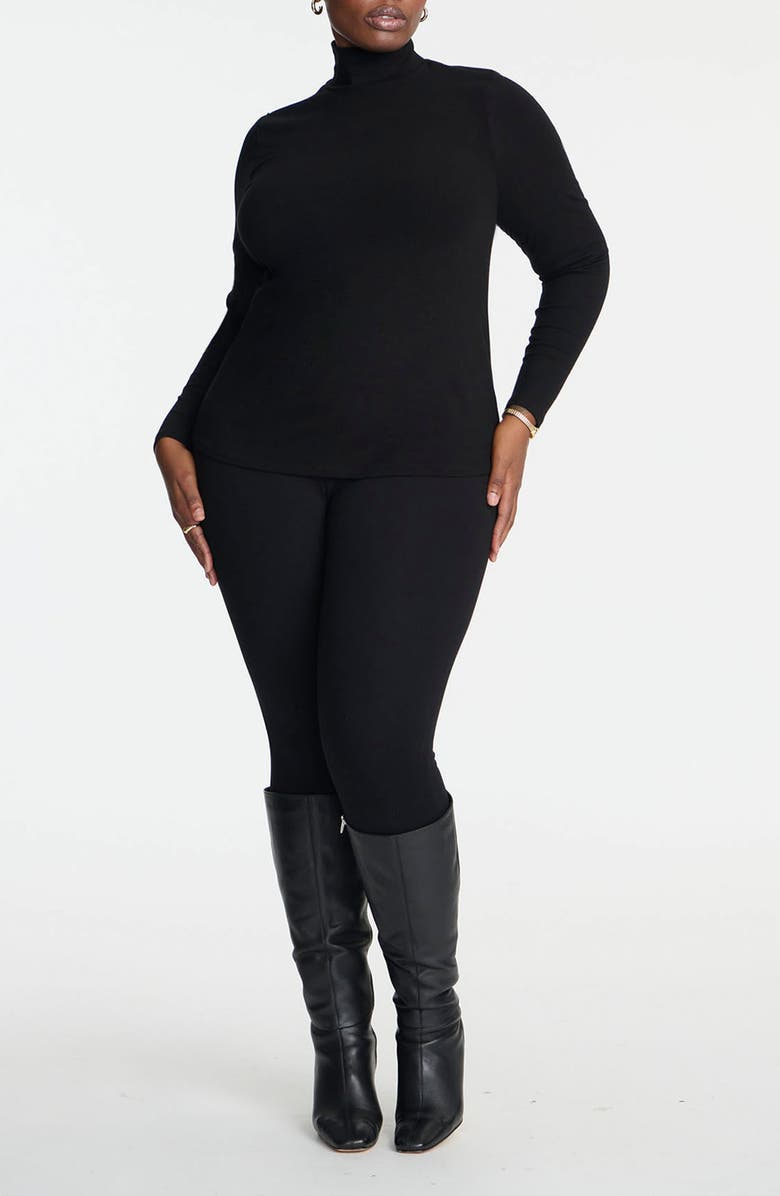 ELOQUII Turtleneck Top, Alternate, color, 