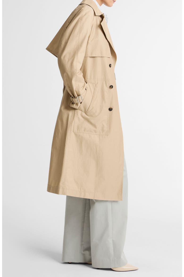 Fine Twill Trench Coat, Alternate, color, PUMICE STONE