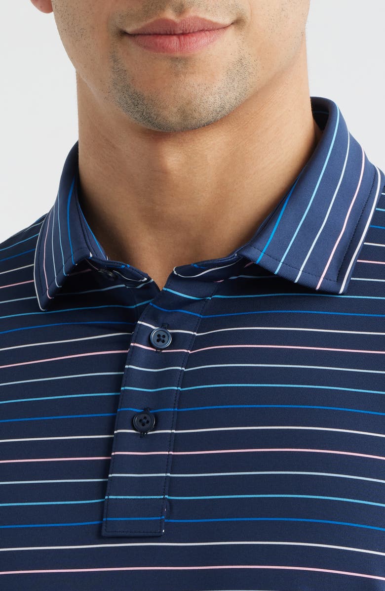 G/FORE Stripe Performance Golf Polo, Alternate, color, Twilight / Baja