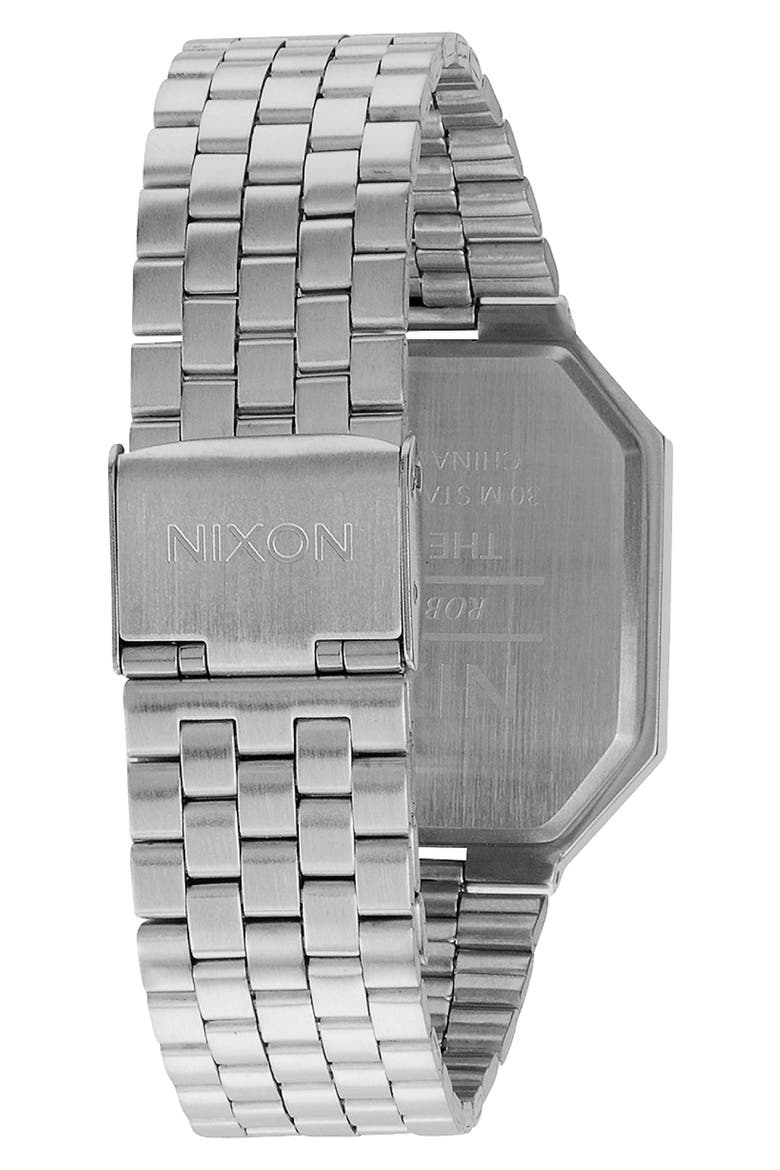 Rerun Digital Bracelet Watch, 39mm, Alternate, color, SILVER/BLACK