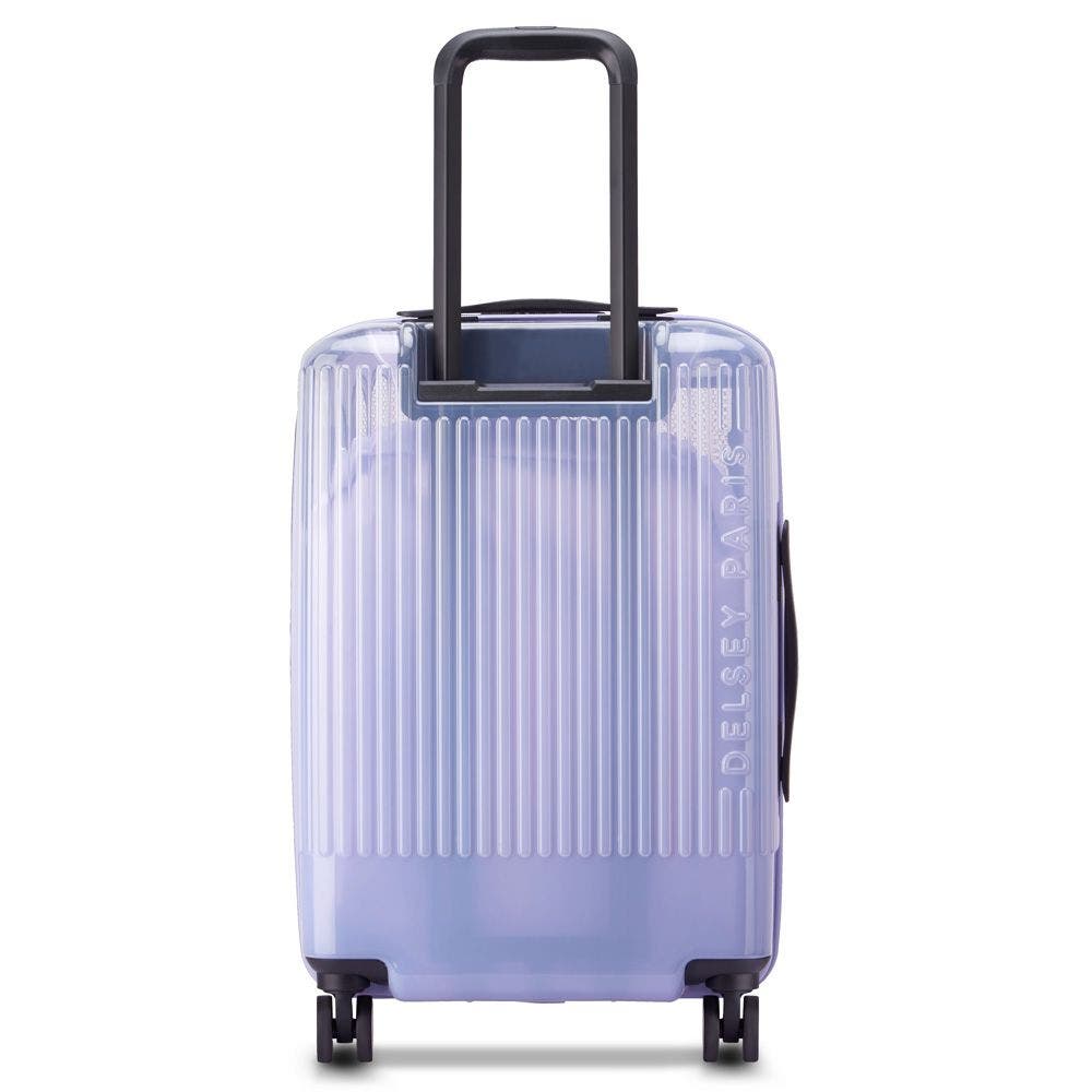 Florence by Mills Gotta Glow Expandable 20" Carry-On Spinner, Alternate, color, Translucent Purple