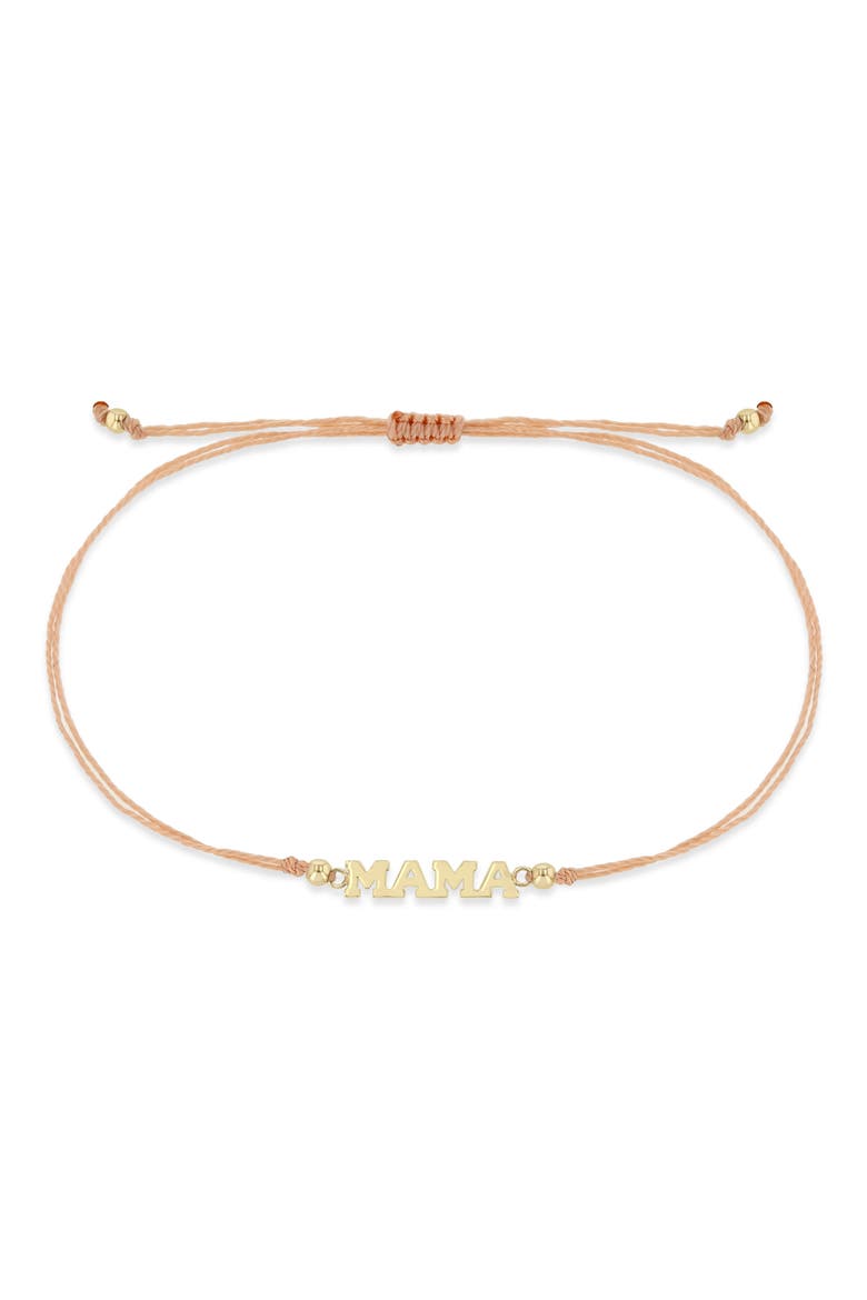 14K Gold 4-Letter Slider Bracelet, Alternate, color, 14K YELLOW GOLD